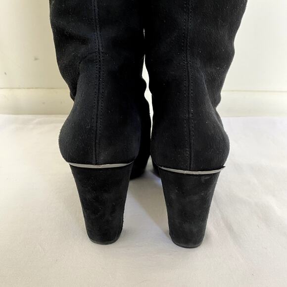 Donald J. Pliner Enisa Suede Knee High Heeled Sock Boot Size 6 - Picture 7 of 10